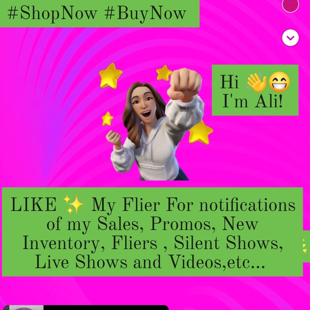 Pink Graphic Flyer with Cartoon Character